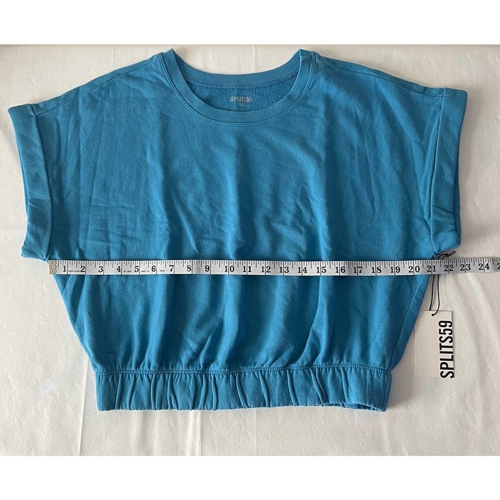 Splits59 Franky French Terry Sweatshirt in Blue Size L - Picture 10 of 10
